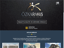 Tablet Screenshot of ozkarakusinsaat.com.tr